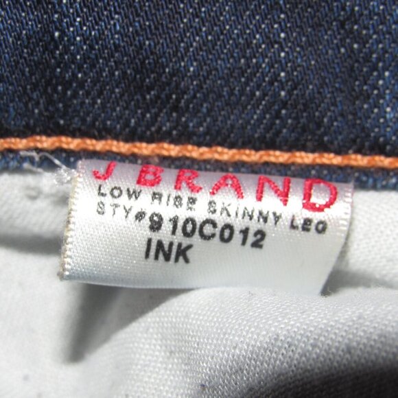 J BRAND Low Rise Skinny Leg Dark Wash Jeans Size 26 - Picture 6 of 7
